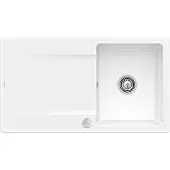 Villeroy & Boch Keramikspüle 33352FKG, Siluet 50 flat Flächenbündige Spüle - inkl.