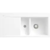 Villeroy & Boch Keramikspüle 67121FRW, Subway 60 flat Flächenbündige Spüle - inkl.