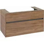 Villeroy & Boch V&B Waschtischunterschrank Collaro 100x54,8x50cm, WT mittig, kansas oak