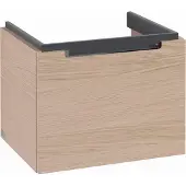 Villeroy & Boch V&B Waschtischunterschrank Subway 2.0 53,7x42x42,3cm, Griff chrom, nordic oak