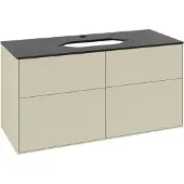 Villeroy & Boch V&B Waschtischunterschrank Finion 120x60,3cm, Abd.-Pl. bla m, si Gr m Lac