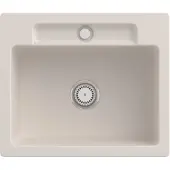 Villeroy & Boch Keramikspüle 334601KR, Siluet 60 S Einbauspüle - inkl.