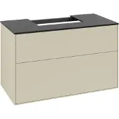 Villeroy & Boch V&B Waschtischunterschrank Finion 100x60,3x50,1cm, Pl bla m, si Gr m Lac