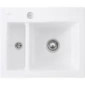 Villeroy & Boch Keramikspüle 67802FRW, Subway 60 XM flat Flächenbündige Spüle - inkl.