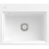 Villeroy & Boch Keramikspüle 33661FKG, Subway Style 60 S Flat Flächenbündige Spüle - inkl.