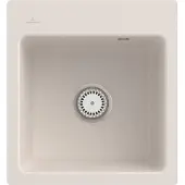 Villeroy & Boch Keramikspüle 67811FKR, Subway 45 XS flat Flächenbündige Spüle - inkl.