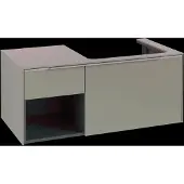 Villeroy & Boch V&B Waschtischunterschrank Beck. re Subway 3.0 100,1x42,25x51,6cm, o LED/Gr Alu gl, Tau