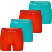 Happy Shorts Herren Retro Boxer Neon 4-Pack Retroshorts, Vintage Boxer,