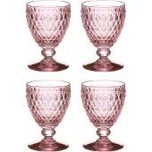 Villeroy & Boch Boston Coloured Weißweinglas 230 ml rosa 4er Set - A