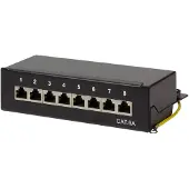 S-Impuls NP0018B, 10 Gigabit Ethernet, 10000 Mbit/s, Cat6a, S/UTP (STP), Schwarz, Stahl