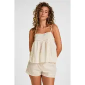 Hunkemoller Pyjama Short Weiß