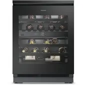 Miele KWTUS 7074 F Unterbau-Weintemperierschrank 82-88cm Nischenhöhe 12519510, Obsidianschwarz Glas