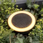 Dyberg Larsen LED-Solar-Erdspießlampe Otera, schwarz, IP54 Otera, schwarz, Aluminium, Modern, Solarleuchten