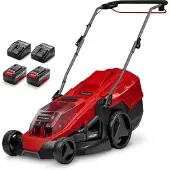 Einhell Akku-Rasenmäher GE-CM 36/43, Li M, 2x4,0 Ah Akkus + Ladegeräte