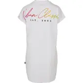 Urban Classics A-Linien-Kleid "Damen Ladies Rainbow Tee Dress" 1 Stk. tlg.