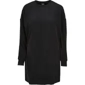 Urban Classics A-Linien-Kleid "Damen Ladies Velvet Rib Crew Dress" 1 Stk. tlg.