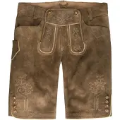 Spieth & Wensky Lederhose "Fabiola" detailreiche Stickereien an Latz und Bein