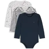 Tommy Hilfiger Langarmbody Packung, 3 Bodys für Babys