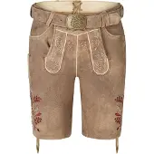 Spieth & Wensky Lederhose "Hochburg" hochwertige Verarbeitung, dekorative Nähte