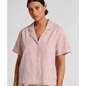 Hunkemoller Pyjama "Gestreiftes Pyjama-Oberteil aus Baumwolle"