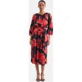 Seidensticker Sommerkleid 3/4 Rundhals Druck