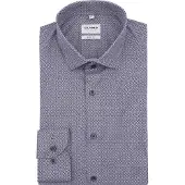 Olymp Level 5 Hemd Druck Blau