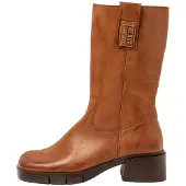 Art für Damen. 112861123003_023 Lederstiefel 1286 Warschau braun (38), 3 bis 5 cm, Reißverschluss, Lässig