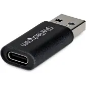 StarTech.com .com USB-A zu USB-C Adapter, USB-A Stecker zu USB-C Buchse Konverter, USB 10Gbps, 5V 900mA, USB auf USB C Adapter für USB-A Ladegeräte/Hubs, USB-A, USB-C, Schwarz