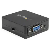 StarTech.com .com S-Video VGA Adapter - USB Power, Aktiver Videokonverter, Schwarz, CE, FCC, REACH, 1920 x 1080 Pixel, 640 x 480,1920 x 1080 Pixel, 60 Hz