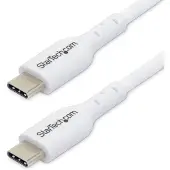 StarTech.com .com 1m USB-C-Ladekabel, Laden und Synchronisieren, 60W (3A) Power Delivery, USB 2.0 Laptop-Ladekabel, Weiß - USB C Ladekabel, 1 m, USB C, USB C, USB 2.0, 0,48 Gbit/s, Weiß