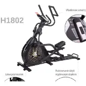 HMS H1802, Elektromagnetischer Cross-Trainer, 150 kg, Haus, Drinnen, Schwarz, 9 kg