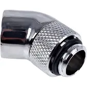 Alphacool Eiszapfen Winkeladapter 45grad drehbar G1/4 AG auf G1/4 IG - Chrome
