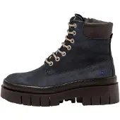 Art für Damen. 119671166003_0B0 Lederstiefeletten 1967 Amberes marineblau (39), 5 bis 8 cm, Schnürsenkel, Reißverschluss, Lässig