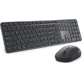 Dell Pro 7 Slim KM726, Kabellos, RF Wireless + Bluetooth, Scherenschalter, QWERTZ, Schwarz, Maus enthalten