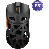 Deltaco Gaming DM370, Beidhändig, Optisch, RF Wireless + Bluetooth + USB Type-A, 12000 DPI, Schwarz