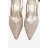 Forever & Always Dioris Leder-Slingback-Kitten-Heel-Pumps