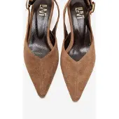 Forever & Always Dioris Leder-Slingback-Kitten-Heel-Pumps
