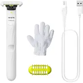Philips Norelco OneBlade OneBlade QP1924/22 Intimate, Integrierte Batterie, Nass & Trocken, Weiß