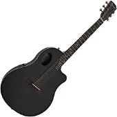 Hartwood Sonata Roundback Elektro-Akustikgitarre schwarz