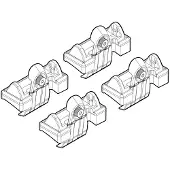 Nordrive Dachträgerfuß N21045 Fahrzeugdach für SEAT Altea (5P1)