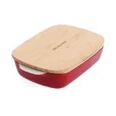 KitchenAid Kleine Auflaufform mit Deckel Empire Red