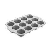 KitchenAid - Metal Bakeware Muffin Pan - Silver