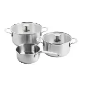 KitchenAid Stainless Steel, 5-Teiliges Kochtopfset, Spülmaschinenfest