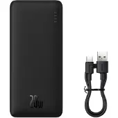 Baseus Airpow, 10000 mAh, Power Delivery, 20 W, Schwarz