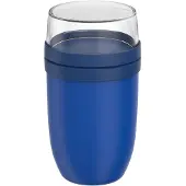 Mepal Müslibecher XL - 750 ml + 300 ml – Vivid blue - Müsli to go becher - joghurt becher - Ellipse Lunchpot