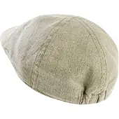 Camel active Flat Cap aus Leinen-Mix in Olivgrün | Gr.: XL