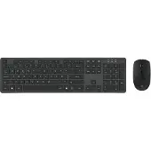 Conceptronic Kabellose Tastatur- und Maus-Kombination, Portugiesisches Layout, Volle Größe (100%), Kabellos, RF Wireless, QWERTY, Schwarz, Maus enthalten
