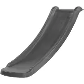 Axi Sky120 Rutsche Grau - 118 cm | Anbau Element für Kinder Spielturm / Spielhaus / Stelzenhaus | Anbaurutsche für Podesthöhe 60 cm