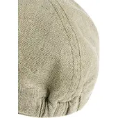 Camel active Flat Cap aus Leinen-Mix in Olivgrün | Gr.: L