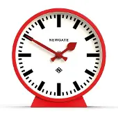 Newgate M Kaminsims-Eisenbahnuhr in Rot